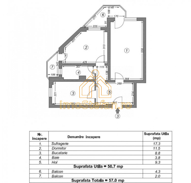 Inel I | Apartament 2 camere, preț avantajos!