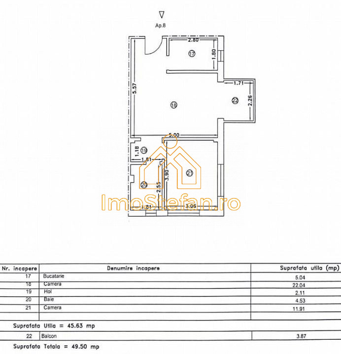 Năvodari | Apt. 2 cam. mobilat, 100m mare, regim hotelier + clienti.